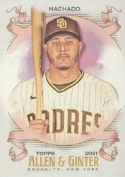 2021 Topps Allen & Ginter Base Set Manny Machado #6 card