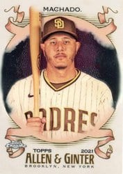 2021 Topps Allen & Ginter Chrome Base Set Manny Machado #6 card