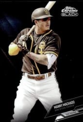 2021 Topps Chrome Black Base Set Manny Machado #38 card