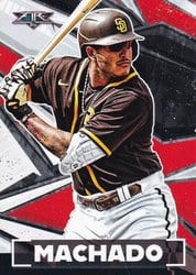 2021 Topps Fire Base Set Manny Machado #187 card
