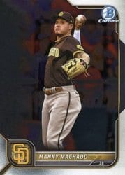 2022 Bowman Chrome Base Set Manny Machado #5 card