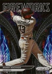 2022 Panini Prizm Fireworks Manny Machado #F-9 card