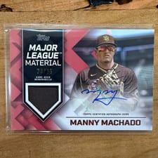 2022 Topps Major League Material Autographs Manny Machado #MLMA-MM card
