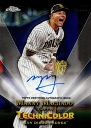 2023 Topps Chrome In Technicolor Autographs Manny Machado #TTA-MM card