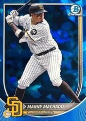 2025 Bowman Chrome Sapphire Edition Base Set Manny Machado #6 card