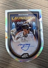 2025 Topps Cosmic Chrome Launched Into Orbit Autographs Manny Machado #LIOA-MM card