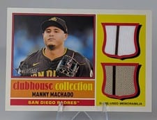 2025 Topps Heritage Clubhouse Collection Single Player Dual Relics Manny Machado #CCSDR-MM card