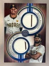 2025 Topps Tribute Dual-Player Relics Manny Machado / Fernando Tatis Jr. #TPDR-MT card