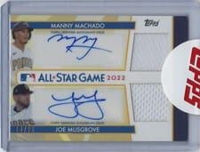 2022 Topps Update All-Star Stitches Dual Autographs Manny Machado / Joe Musgrove #ASDA-MM card