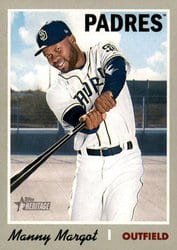 2019 Topps Heritage Base Set Manny Margot #179 card