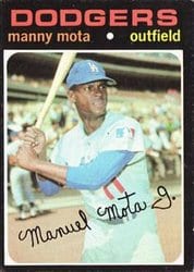 1971 Topps Base Set Manny Mota #112 card