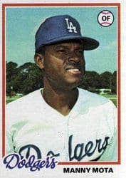 1978 Topps Base Set Manny Mota #228 card