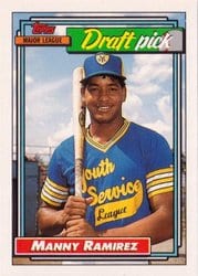 1992 Topps Base Set Manny Ramirez #156 card