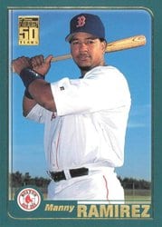 2001 Topps Base Set Manny Ramirez #596 card