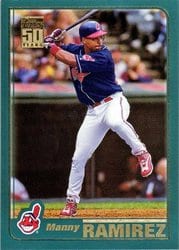 2001 Topps Base Set Manny Ramirez #90 card