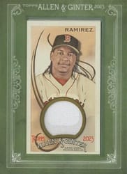 2023 Topps Allen & Ginter Framed Mini Relics Manny Ramirez #MFR-MR card