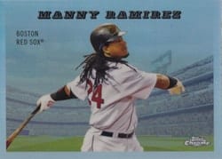 2025 Topps Chrome Platinum 1955 Topps Rails & Sails Manny Ramirez #55RS-12 card