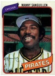1980 Topps Base Set Manny Sanguillen #148 card