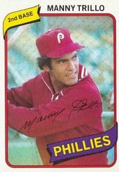 1980 Topps Base Set Manny Trillo #90 card