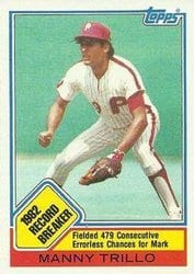 1983 Topps Base Set Manny Trillo #5 card