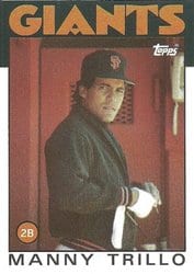 1986 Topps Base Set Manny Trillo #655 card