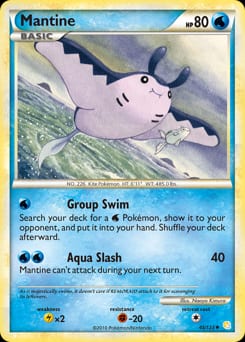 HeartGold & SoulSilver Mantine #45 card