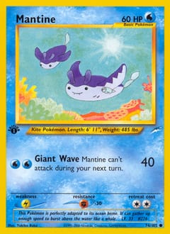 Neo Destiny Mantine #74 card