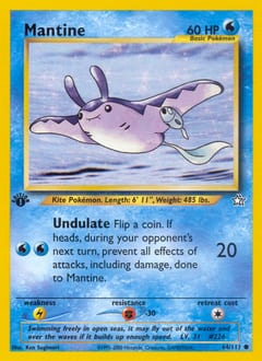Neo Genesis Mantine #64 card