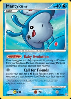 Diamond & Pearl Mantyke #55 card