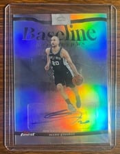 2025-26 Finest Baseline Autographs Manu Ginobili #BA-MG card