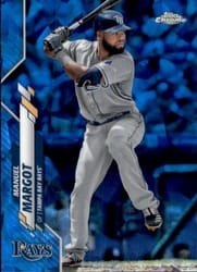 2020 Topps Chrome Sapphire Edition Base Set Manuel Margot #572 card