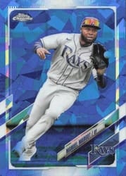2021 Topps Chrome Update Sapphire Edition Base Set Manuel Margot #US28 card