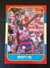 1986 Fleer Manute Bol #12 card