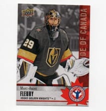 2020 Upper Deck National Hockey Card Day Canada Marc Andre Fleury #CAN-10 card