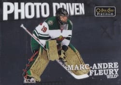 2022-23 O-Pee-Chee Platinum Photo Driven Marc-Andre Fleury #PD-10 card
