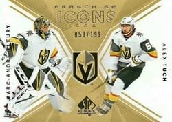 2018-19 SP Authentic Base Set Marc-Andre Fleury/Alex Tuch #141 card