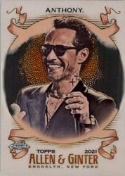 2021 Topps Allen & Ginter Chrome Base Set Marc Anthony #269 card