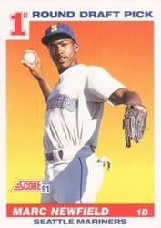 1991 Score Base Set Marc Newfield #391 card
