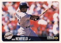 1996 Collector's Choice Base Set Marc Newfield #697 card