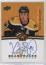2023-24 Upper Deck Boston Bruins Centennial Bear Tracks Autographs Marc Savard #BT-MS card