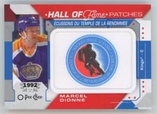 2023-24 O-Pee-Chee Hall of Fame Logo Patches Marcel Dionne #HOF-5 card