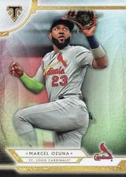2018 Topps Triple Threads Base Set Marcel Ozuna #48 card