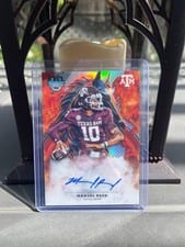 2025 Bowman University Best Workhorse Signatures Refractor Marcel Reed #WA-MR card