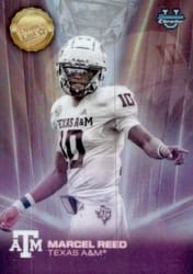 2025 Bowman University Chrome Dean's List Refractor Marcel Reed #DL-1 card