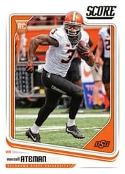 2018 Score Base Set Marcell Ateman #387 card