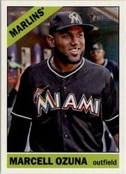 2015 Topps Heritage Base Set Marcell Ozuna #105 card