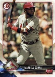 2018 Bowman Base Set Marcell Ozuna #51 card