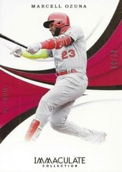 2018 Panini Immaculate Collection Base Set Marcell Ozuna #65 card