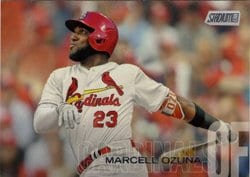 2018 Stadium Club Base Set Marcell Ozuna #25 card