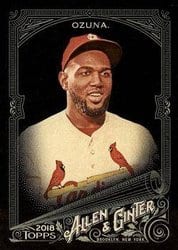 2018 Topps Allen & Ginter X Base Set Marcell Ozuna #235 card